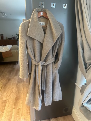Max mara belted wrap coat - a,
