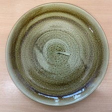 Stonecast Plume Olive Coupe Plate Made in England