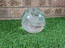 Clear Glass White Swirl