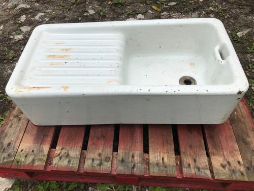 Reclaimed belfast sink with - reclaimed,