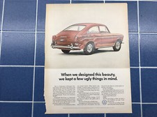 1966 VW FASTBACK Print Ad 1967