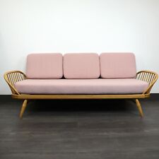 Bouclé Replacement Cushions for Ercol 355 Daybed/ Studio Couch in Pink Boucle