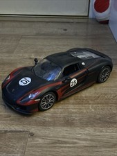 Rastar Black/Red #25 Porsche 918 Spyder Weissach 1:14 Scale Remote Control Car!