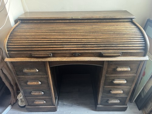 Antique 1914 harris lebus oak - harris,