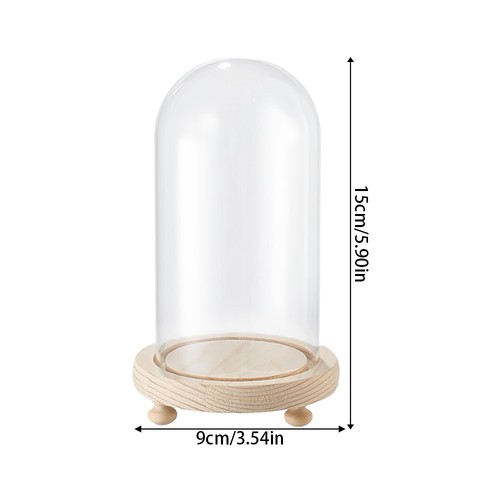 Clear glass dome - dome, with