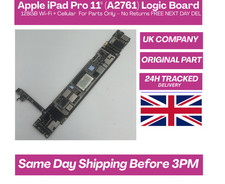 Apple iPad Pro 11" (A2761)Logic Board 128GB Wi-Fi Cel  For Parts Only No Returns