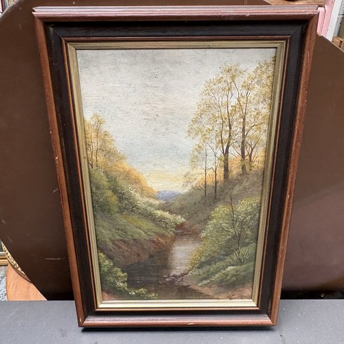 Antique victorian oil painting - antique,