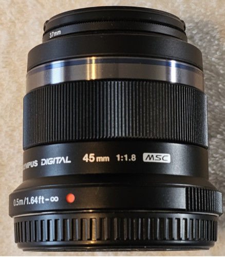Zuiko 45mm 8 lens - m.zuiko, f1.8