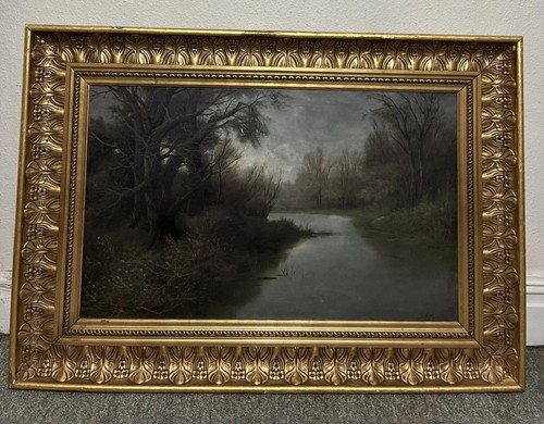 Large antique oil - large,
