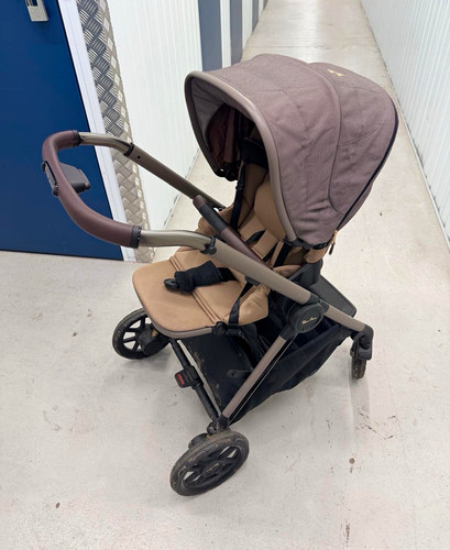 Beige brown single - single, pushchair