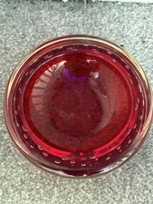 Red Glass Whitefriers Ashtray