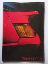 RENAULT GTA V6 & V6 TURBO by ALPINE orig 1986 UK Mkt Full 30pp Sales Brochure