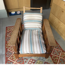 Matching pair oak reclining - oak,