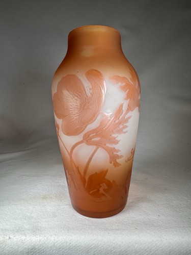 émile gallé vase decorated - gallé,