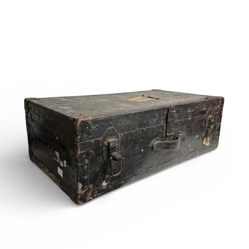 Vintage black wooden steamer - vintage,