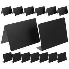  12pcs Tabletop Erasable Message Board Mini Chalkboard Signs Small Blackboard