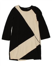 SIMONA BARBIERI Womens Twin-Set Sheath Dress IT 42 Medium Black BI51