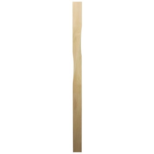 Oak square twist newel post - oak,
