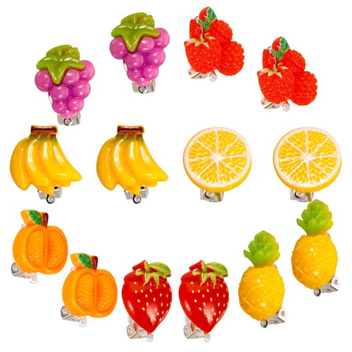Pairs cartoon earring clip - 7,