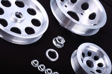 S13 S14 S15 SR20DET 200SX 240SX Light Aux Engine Pulley Set Aluminium Alloy