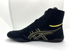 asics Boxing Wrestling Shoes Black Black Line Gold 1083A001 NEW EX-EO TWR900