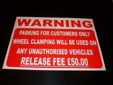 PARKING CUSTOMERS ONLY WHEEL