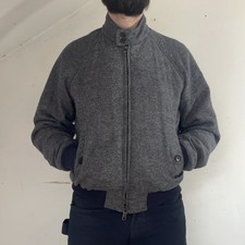 Baracuta G9 Harrington Jacket, Grey Wool Shell, Insulated, Size 40 New With Tags