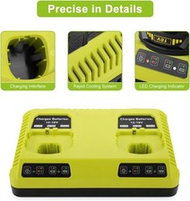 UK Fast Charger For Ryobi 18V One+ Plus P108 Li-ion Battery P117 P105 P102 P104
