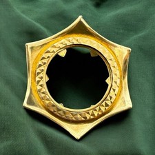 Vintage 1976 Half Sovereign Coin Mount Pendant - 9ct Yellow Gold - 23mm