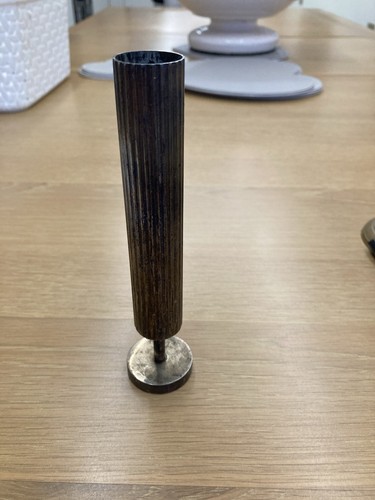 Vintage silver plated bud vase - vintage,