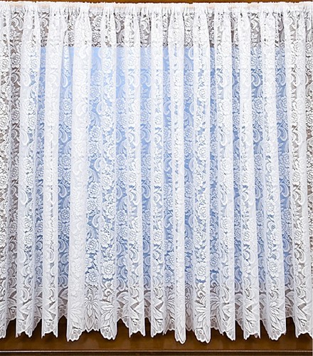 White net curtain - white,