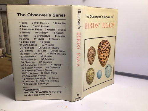 Observers book birds eggs - book, of