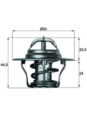 Thermostat coolant mahle 4 - tx,