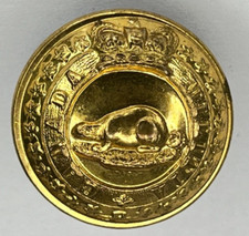 Victorian Canada Militia gilt Button 25 mm Hobson & Sons London