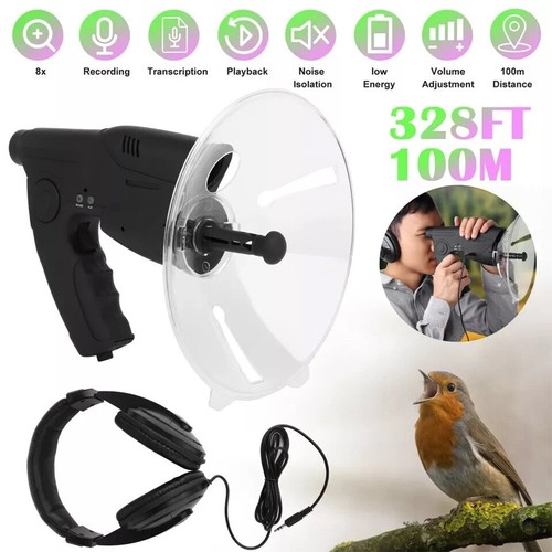 Parabolic microphone monocular - microphone,