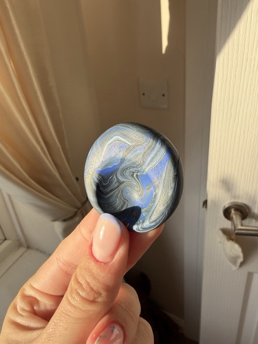 Dark blue black white swirl - dark,