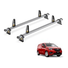 Vauxhall Combo Roof Rack for 2018+ 2x Roof Bars + Loadstops Van Guard Ulti Trade