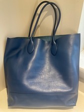 Mulberry colbalt blue calf nappa leather Blossom lge tote shoulder shop bag