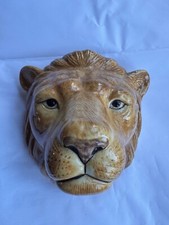 Quail ceramics Lion wall vase