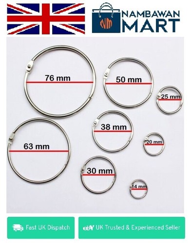 Metal split ring loop hinges - metal,