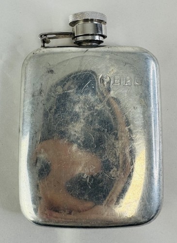Vintage hip flask stamped - vintage,