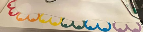 Multi coloured boob bunting - multi,