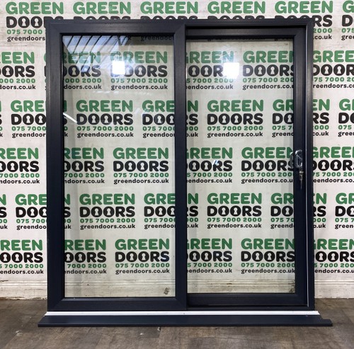 Anthracite grey patio doors - grey,