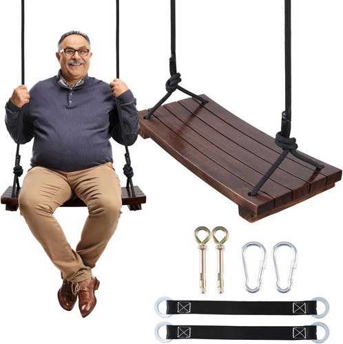 Wooden swing seat - swing, carbonized