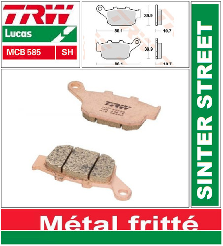 Rear brake pads trw - brake,
