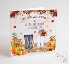Autumn Wedding Card -