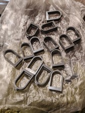 12x LEGO Arched Window Frame 1x2x2.7 NEW 30044 Frames Only Dark Bluish Grey New