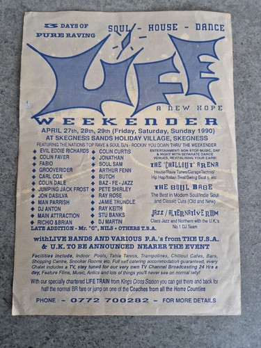 Rave flyer life weekender - rave,