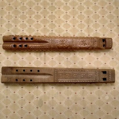 Vintage wooden double - vintage, flute