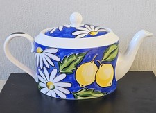 Vintage Large Teapot Fruit and